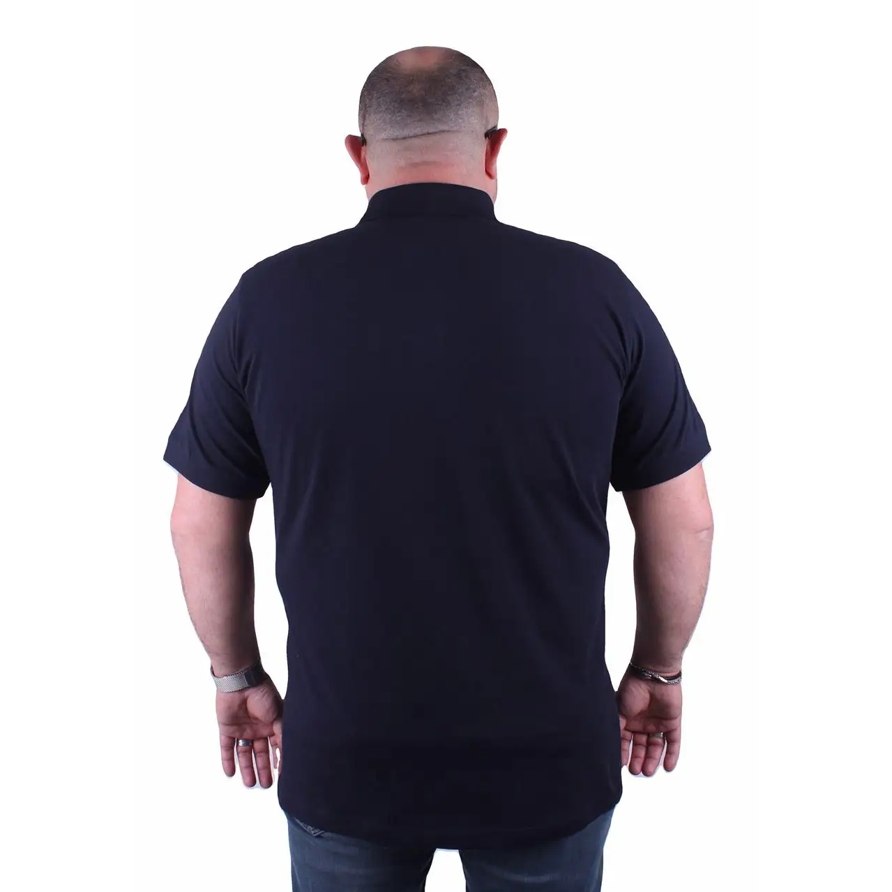 Polo majica MOCGRANDE GMV002 Teget sa vezom - Slika 3