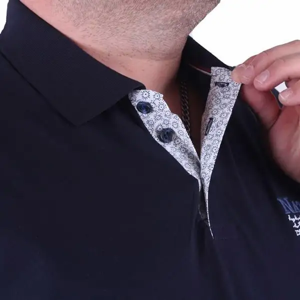 Polo majica MOCGRANDE GMV002 Teget sa vezom - Slika 5