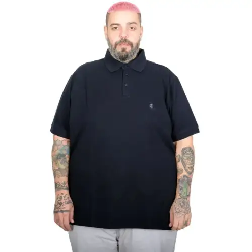 Muška polo majica velikih brojeva ModeXL teget – prednji deo sa kragnom, 4XL–7XL