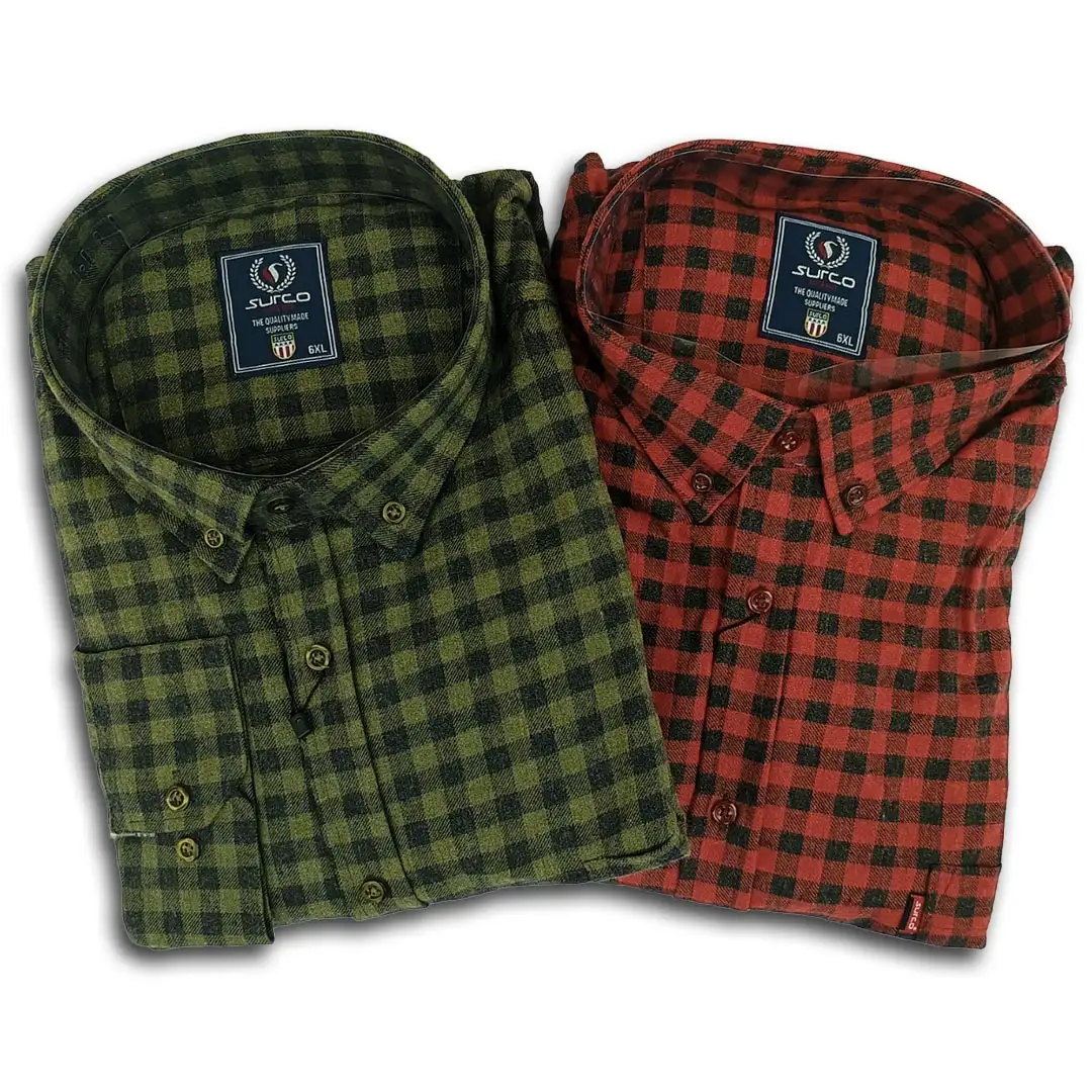Košulje karirane SURCO crvena i zelena