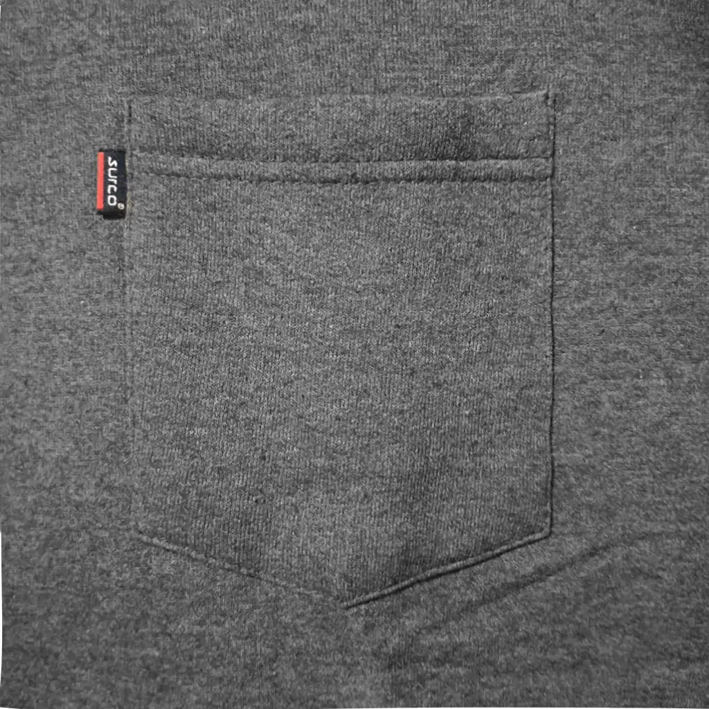 SURCO crna dukserica sa kragnom siva