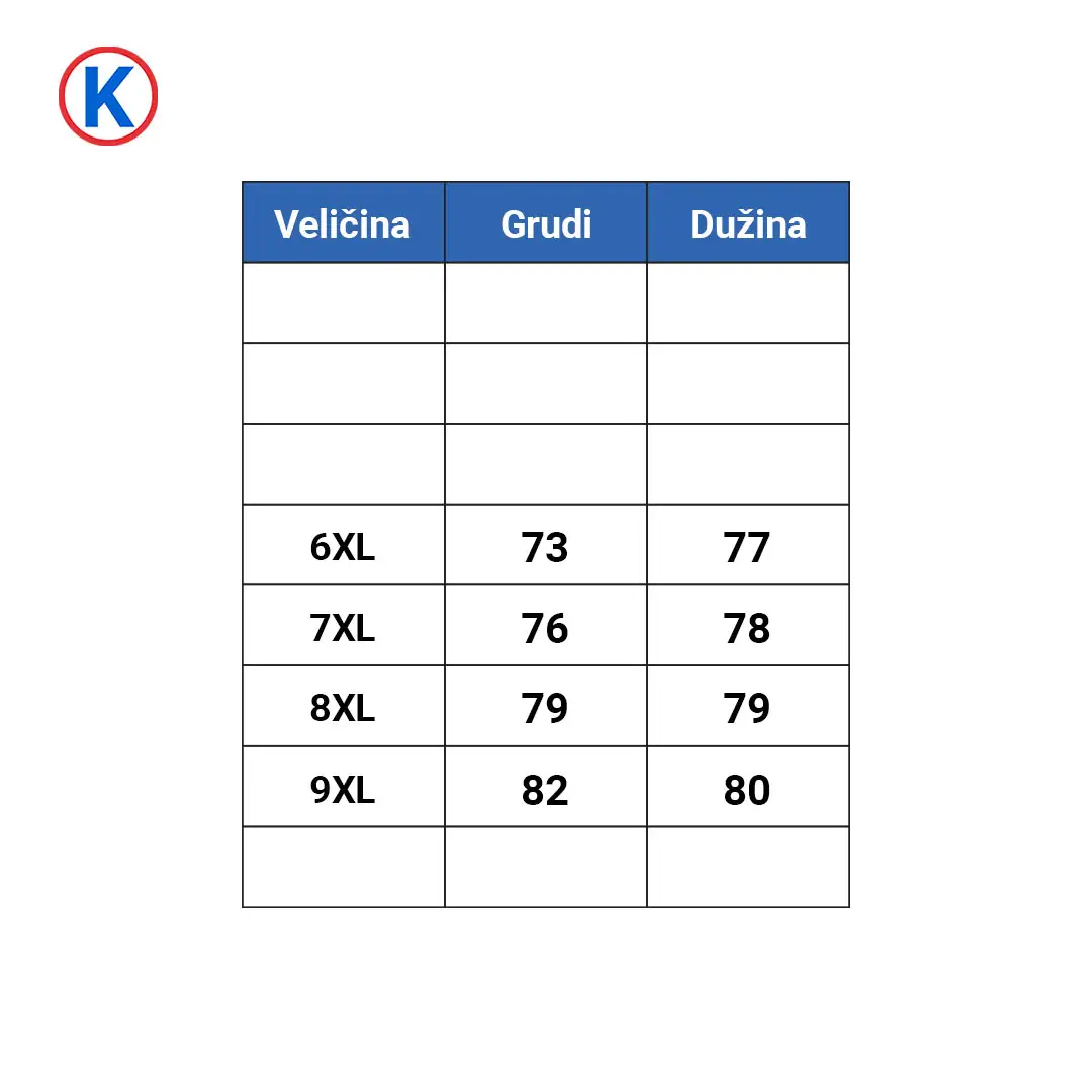 SURCO dukserice sa kragnom tabela