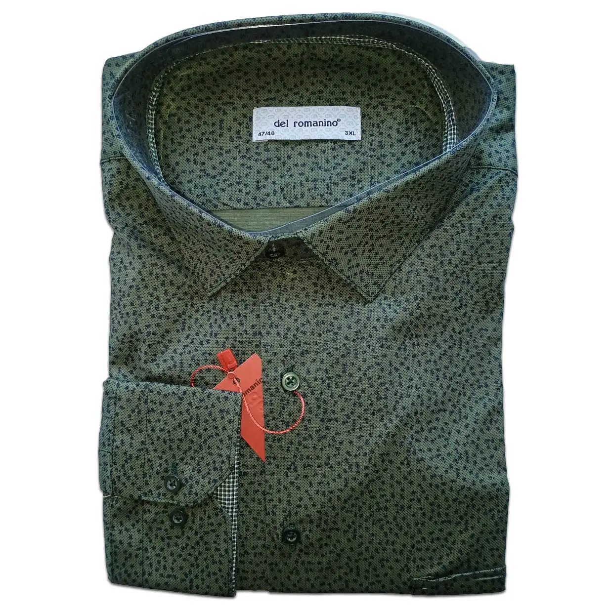 Zelena košulja sa plavim obrascem del romanino