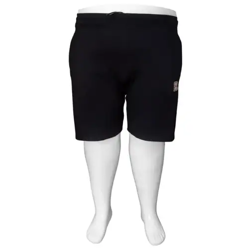 pamučni šorcevi veliki brojevi crna Pine Peto pogled sa strane 4XL-8XL